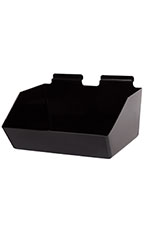 12 x 5 ½ x 9 ½ inch Black Plastic Dump Bin