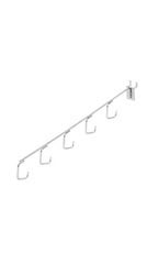 Chrome 5 J-Hook Waterfall for Pegboard