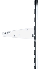 10 inch Chrome Knife Bracket for Slotted Standard - 1 inch slots 2 inch on center