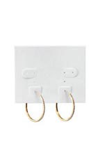 White Plastic Earring Cards