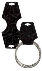 Black Swirl Self-Adhesive Jewelry Foldovers