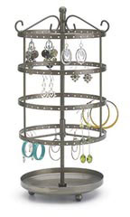 Small Tiered Round Rotating Jewelry Display