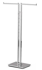 Chrome 2-Way Clothing Rack with Straight Arms