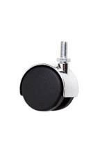 Twin Wheel Caster for Clothing Racks without Brake