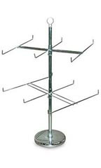 2-Tier Countertop Peg Spinner Rack