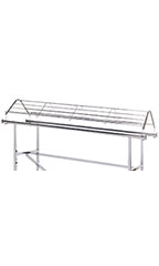 Chrome Shoe Topper for Double-Rail Clothing Rack