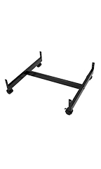 2 x 2 Foot Black Grid Gondola Base with Casters