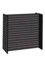 24 x 48 x 48 inch Black Slatwall Gondola