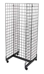 2 x 2 Foot Black Grid Gondola Unit