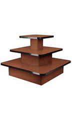 3-Tier Square Cherry Table