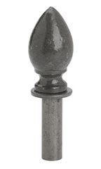 Boutique Raw Steel Teardrop Finial for Counter Merchandise Hooks