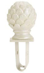 Boutique Ivory Artichoke Square Fitting Finial