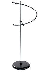 Black 29-Ball Spiral Clothing Rack