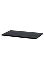 48 x 12 inch Laminated Black Melamine Shelves
