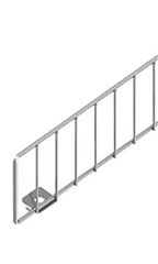 3 x 47 ½ inch Chrome Wire Fence for Pegboard