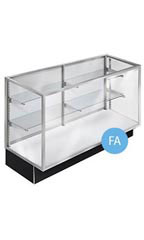 70 inch Extra Vision Black Metal Framed Display Case Fully Assembled
