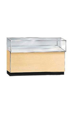 48 inch Metal Framed Maple Jewelry Display Case Ready To Assemble