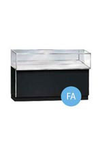 48 inch Metal Framed Black Jewelry Display Case Fully Assembled