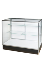 48 inch Extra Vision Metal Framed Black Display Case Ready To Assemble