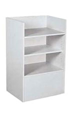 Gray Well-Top Register Stand Ready to Assemble