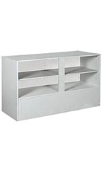48 inch Gray Service Counter Ready to Assemble