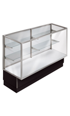 48 inch Full Vision Black Metal Framed Display Case Ready To Assemble