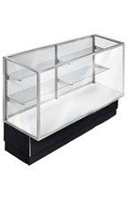 70 inch Full Vision Black Metal Framed Display Case Ready To Assemble