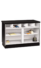 6 foot Black Metal Framed Service Counter Fully Assembled
