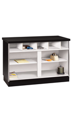 48 inch Black Metal Framed Service Counter Ready To Assemble