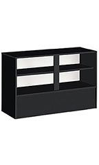 70 inch Black Service Counter Ready to Assemble