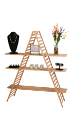 A-Frame Wood Display Unit