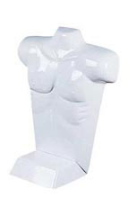 Economy Male White Plastic Countertop Mannequin