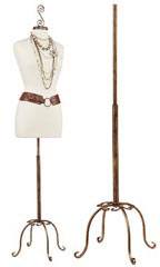 Boutique Cobblestone Metal Dressmaker Form Base