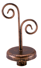 Boutique Cobblestone Double Curl Finial for Dressmaker Forms