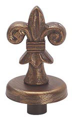 Boutique Cobblestone Fleur De Lis Finial for Dressmaker Forms
