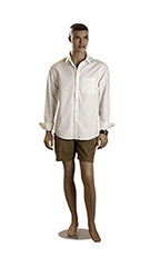 Male African-American Complexion Fiberglass Mannequin