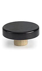 Black Wood Flat Neck Finial for Dressmaker Form