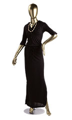 Female Gold Fiberglass Mannequin