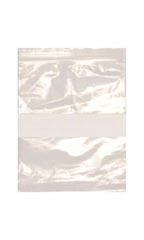 Resealable 8 x 10 inch Clear Plastic Bags With White Block - Case of 100