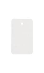 Small Unstrung White Non-Perforated Blank Price Tags