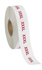 Self-Adhesive Size Labels - Size XXXL