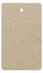 Large Unstrung Kraft Non-Perforated Blank Price Tags
