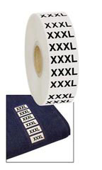 Wrap Around Clothing Size Labels  - Size XXXL