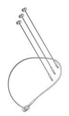 5 inch Clear Manual Security Loop Tagging Fasteners