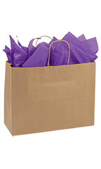 Large (Vogue) - Natural Kraft Paper Shopping Bags - Case of 250